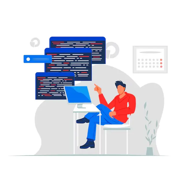 Програміст, що працює за комп’ютером